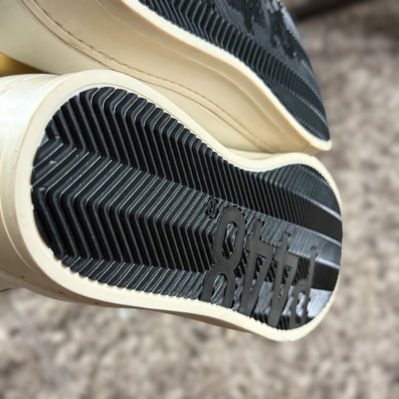 P448 Rail Tulum Chic Gold and Cream High-Top Sneakers Size 10.5 Women - Picture 7 of 15